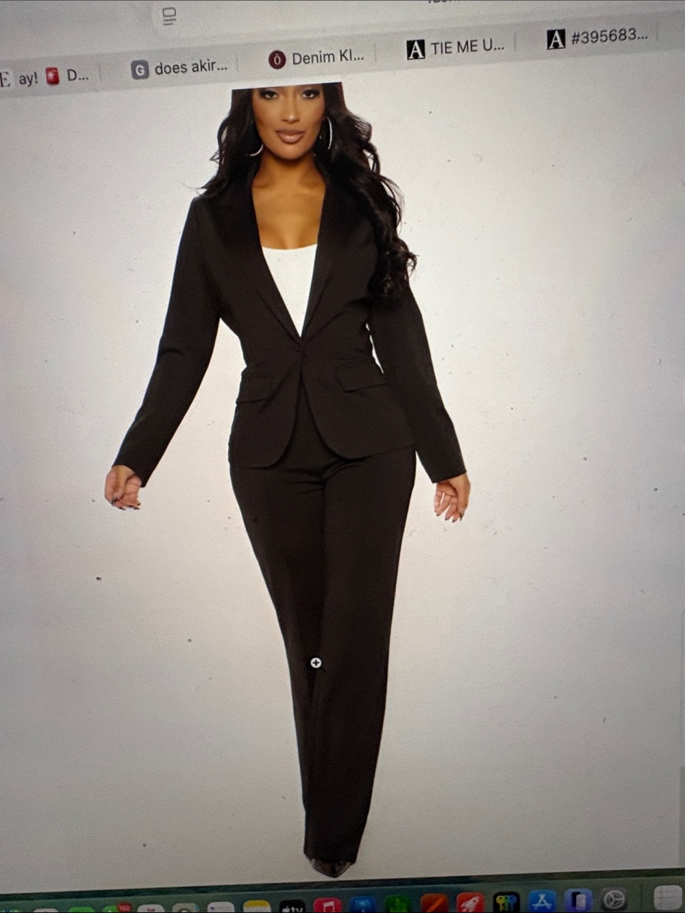 Fashion Nova Black Women's Tailored Pantsuit
